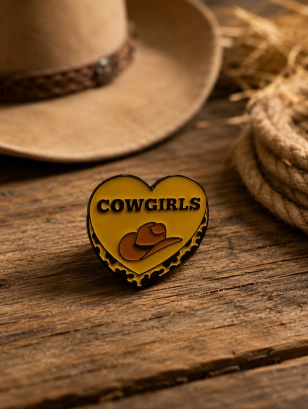 Cowgirls Heart Enamel Pin